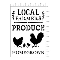 Local Produce Stencils, 7" x 10" by Craft Smart®