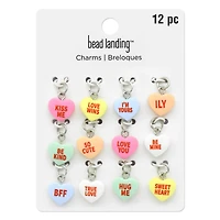 Conversation Hearts Charm Mix by Bead Landing™