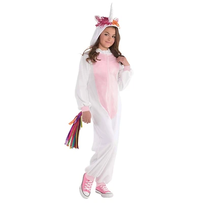 Girls Zipster Unicorn One Piece Costume