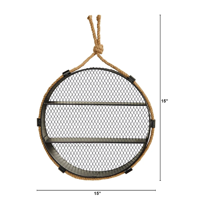 15" Round Wall Shelf