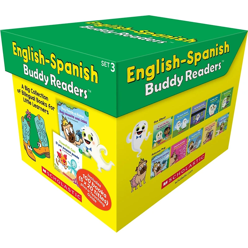 Scholastic Teaching Solutions English-Spanish Buddy Readers, 3 sets, 100 books
