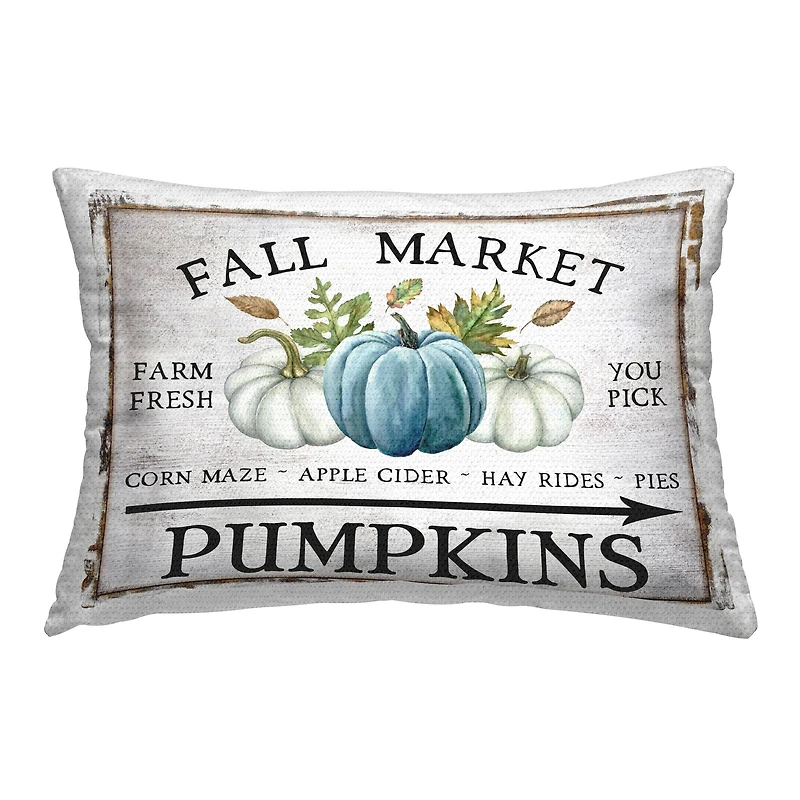 Stupell Industries Fall Market with Arrow Outdoor Printed Pillow