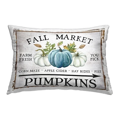 Stupell Industries Fall Market with Arrow Outdoor Printed Pillow