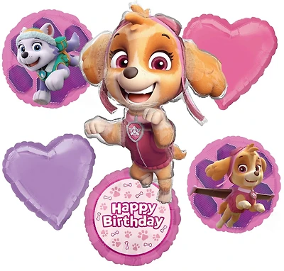 Paw Patrol™ Skye Birthday 6-Piece Foil Balloon Bouquet