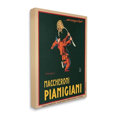 Stupell Industries Maccheroni Pianigiani Vintage Design Canvas Wall Art
