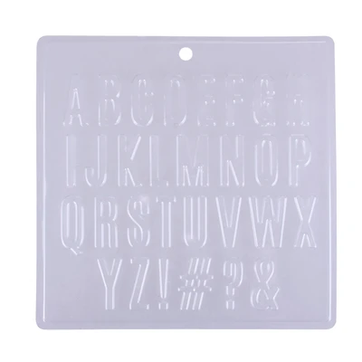 Block Alphabet Plastic Candy Mold by Makery™