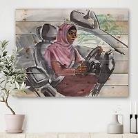 Designart - Arabian Woman Driving A Car III