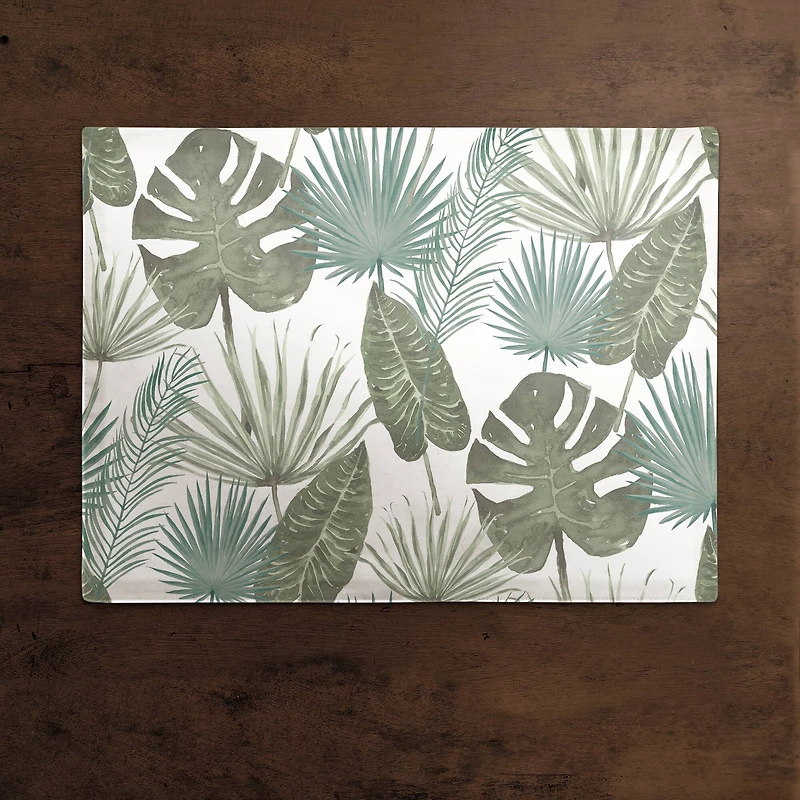 Tropical Palm Cotton Twill Placemat