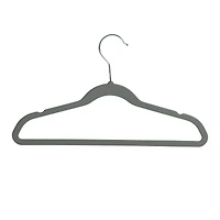 Honey Can Do Gray Slim Profile Rubber Kids Hangers, 10ct.