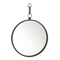 Round Mirror with Leather Strap