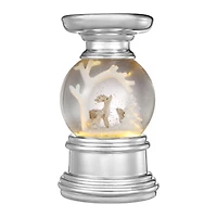 Haute Decor 6.5" Snowburst™ Christmas Deer Snowglobe Candle Holder