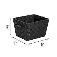 Honey Can Do Black Woven Bins, 2ct.