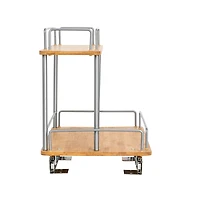Household Essentials Glidez Wood 2-Tier Cabinet Organizer