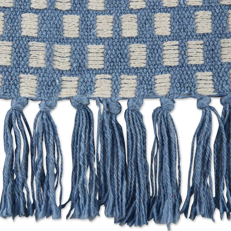 DII® Stonewash Blue Urban Check Throw