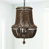 Hello Honey® Draped Wood Bead Chandelier