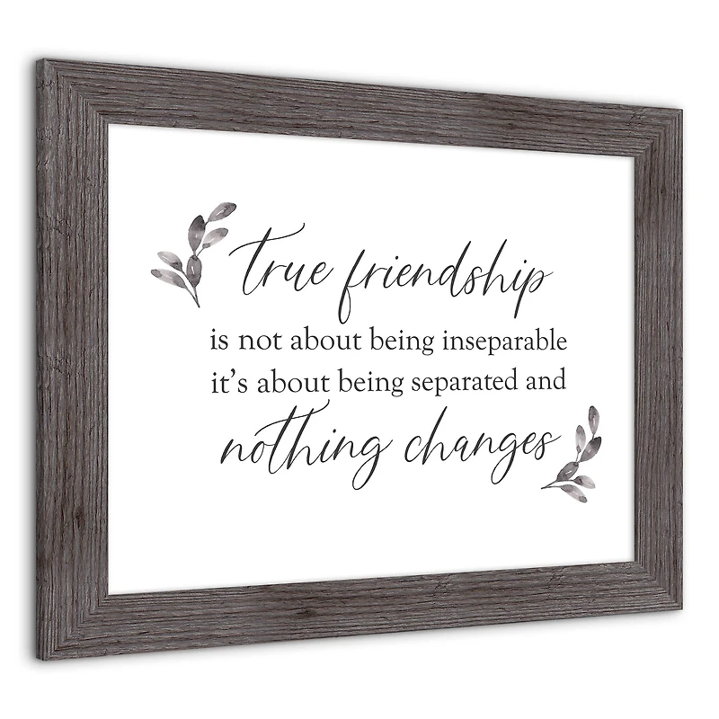 True Friendships Never Change Western Framed Print