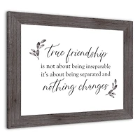 True Friendships Never Change Western Framed Print