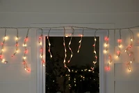 50ct. Red & Clear Mini Icicle Christmas String Lights