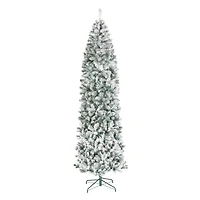 9ft. Unlit Acacia Flocked Artificial Christmas Tree