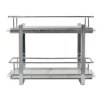 Household Essentials Glidez Marble 2-Tier Cabinet Organizer