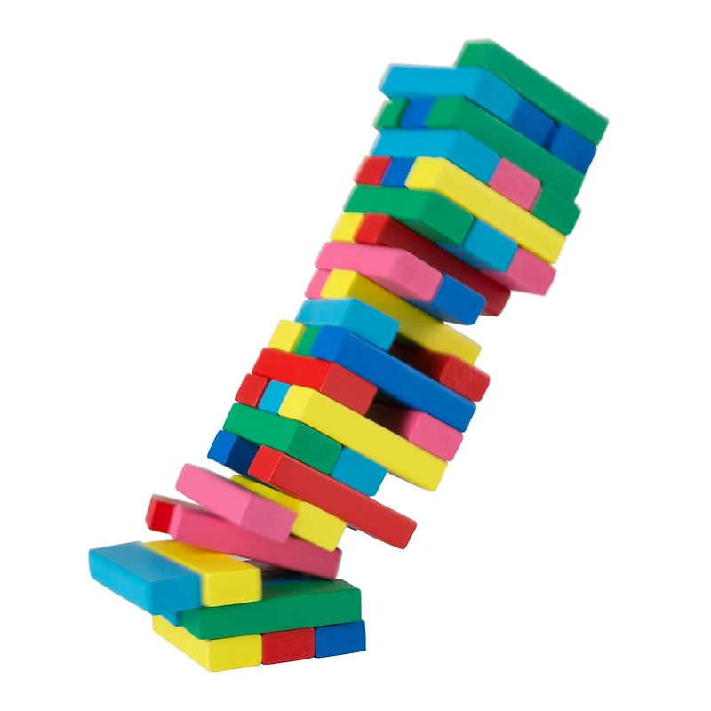 Toy Time Classic Wooden Blocks Stacking Game