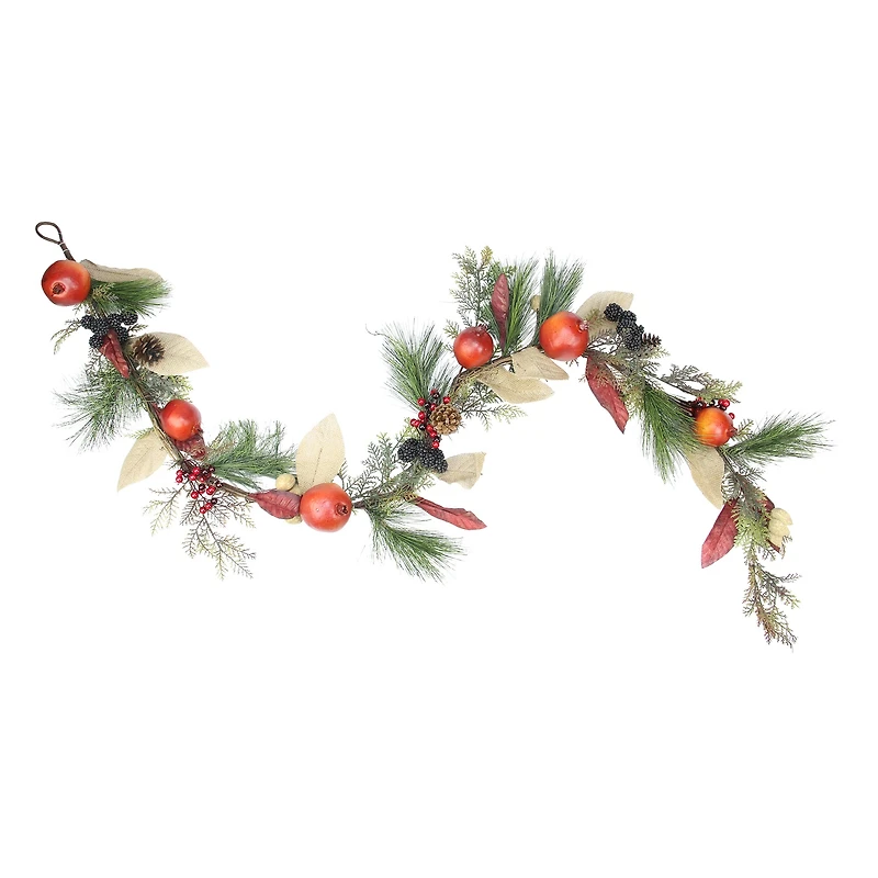 6ft. Red Mixed Berry & Pine Artificial Garland