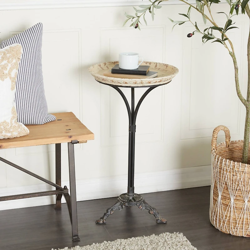 27" Iron & Pine Farmhouse Accent Table