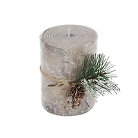 Faux Birch Pillar Candle by Ashland