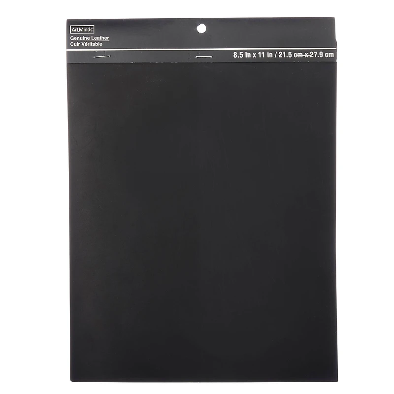 6 Pack: Black Leather Trim Piece by ArtMinds™, 8.5" x 11"