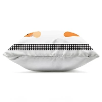 Stupell Industries Pumpkin Truck with Gingham Border Outdoor Printed Pillow