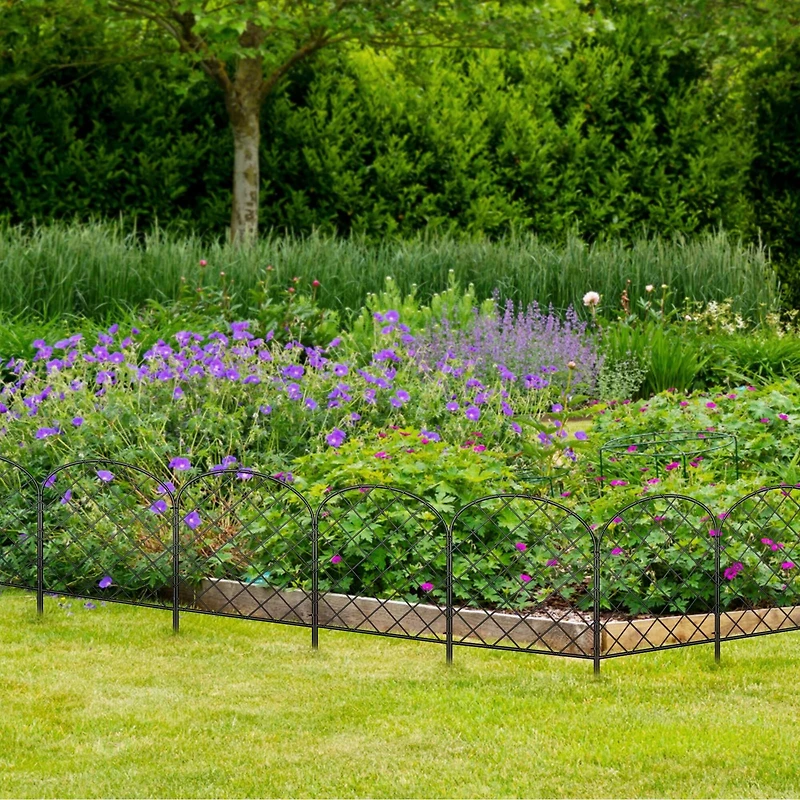 NEX 27ft. Black Rhombic Garden Fence