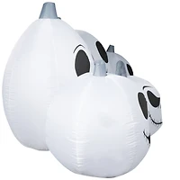 3ft. Airblown® Inflatable Halloween Jack Skellington White Pumpkin Faces Collection Scene
