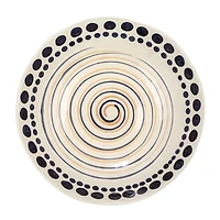 Hello Honey® 14.75" Round Hand-Painted Stoneware Serving Bowl with Design