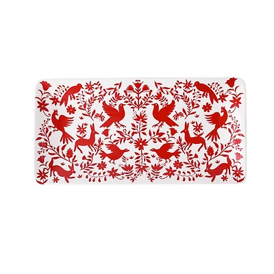 14" x 7" Red Ceramic Plate by Ashland®