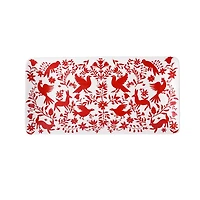 14" x 7" Red Ceramic Plate by Ashland®