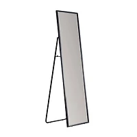 Habitat Carmen 60" Black Rectangular Linear Standing Mirror