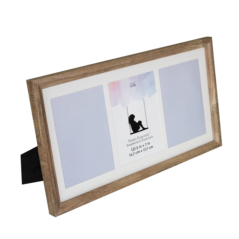 Simply Essentials™ 3 Opening 5" x 7" Natural Collage Frame by Studio Décor®