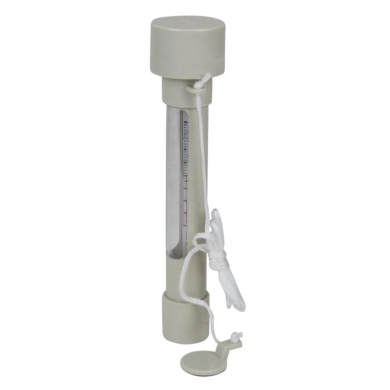 Swim Central 8" White HydroTools Buoy Pool and Spa Thermometer