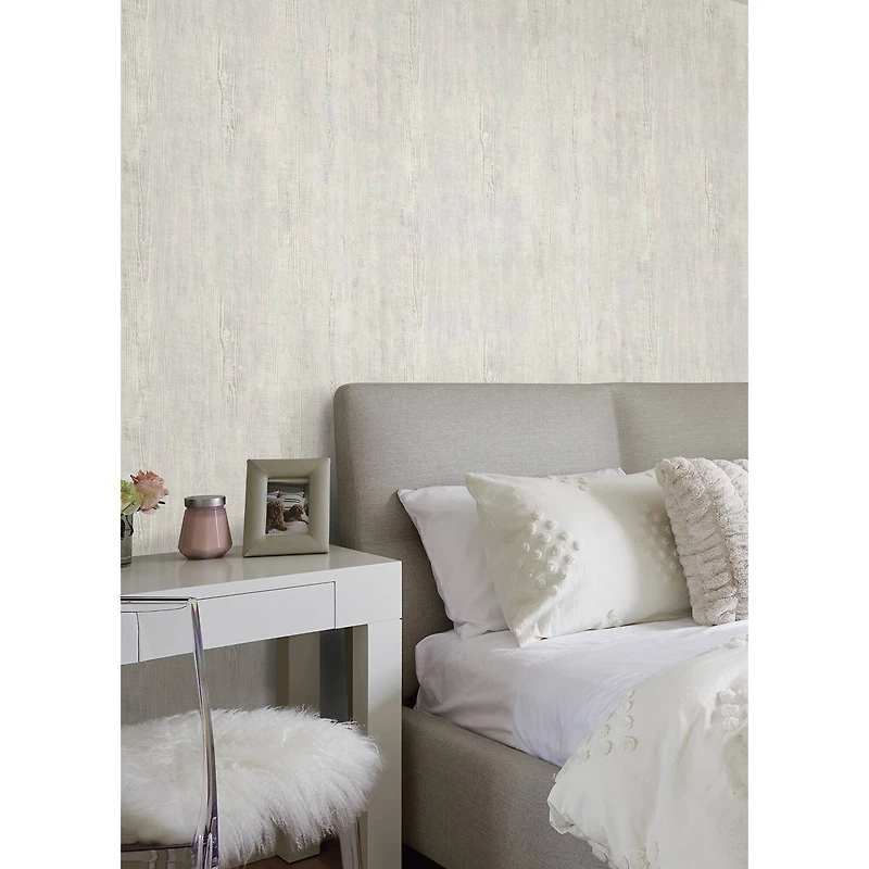 RoomMates Blue & Gray Dimensional Natural Wood Peel & Stick Wallpaper