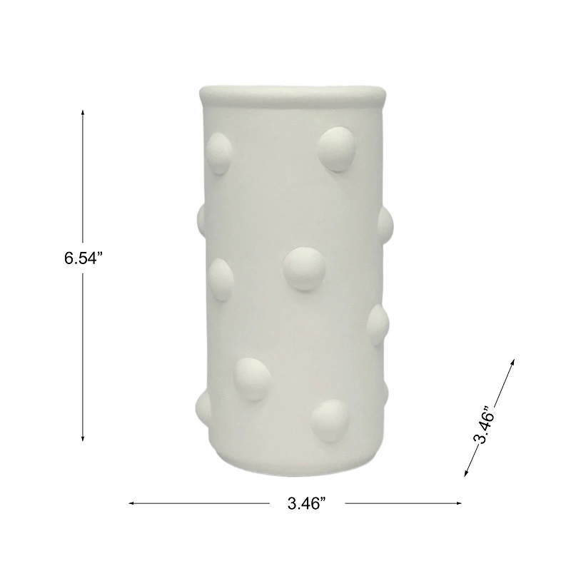 6.5" Ceramic Bubble Cylinder Vase by Make Market®