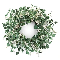 23.5" Mixed Foliage & Berry Wreath