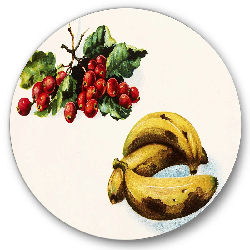 Designart - Banana and Red Berries