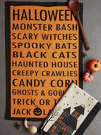 DII® Haunted Hollow Printed Dishtowels Set