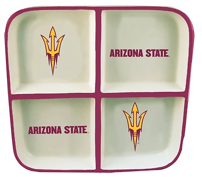 The Memory Company NCAA 4 Section Square Ceramic Tray