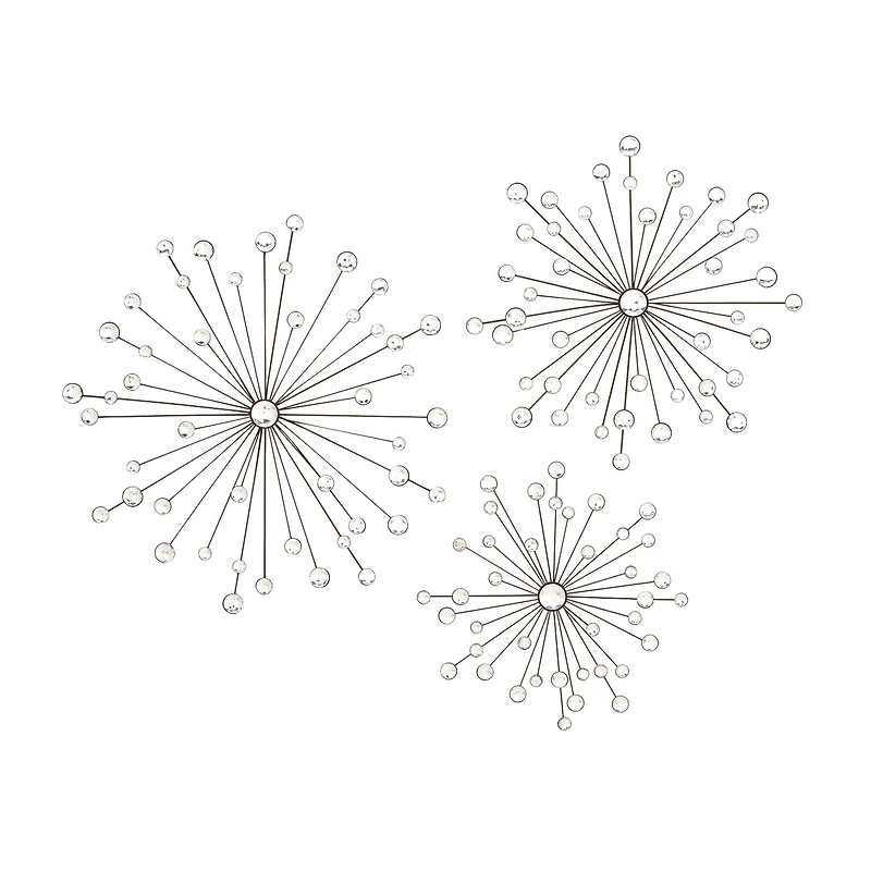 Clear Acrylic Starburst Glam Wall Decor Set