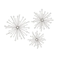 Clear Acrylic Starburst Glam Wall Decor Set