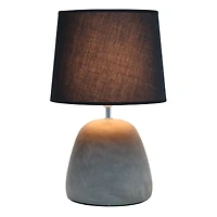 Simple Designs™ 17" Round Concrete Table Lamp