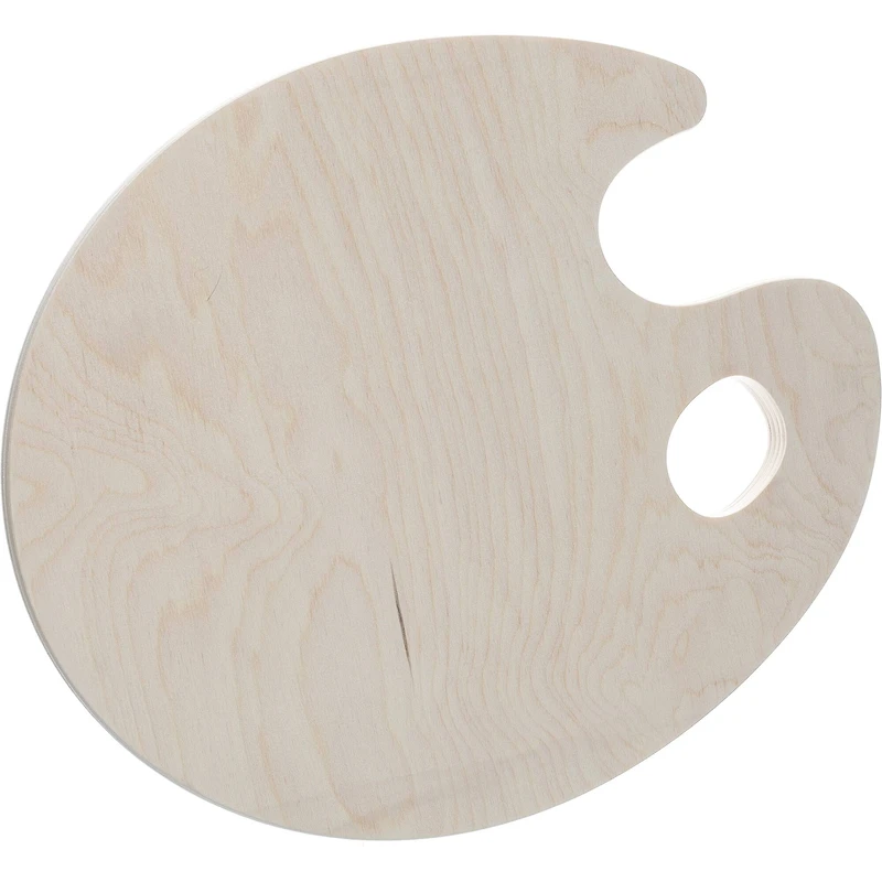 Good Wood by Leisure Arts 14" Birchwood Painter's Palette