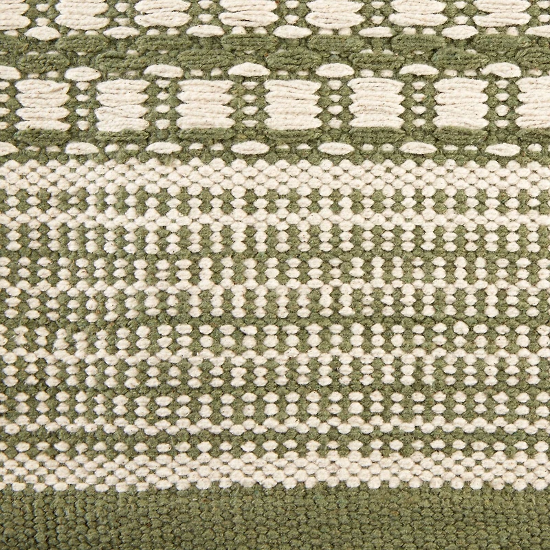 DII® Artichoke Green Dobby Stripe Hand-Loomed Rug, 2ft. x 3ft.