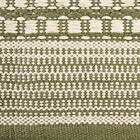 DII® Artichoke Green Dobby Stripe Hand-Loomed Rug, 2ft. x 3ft.